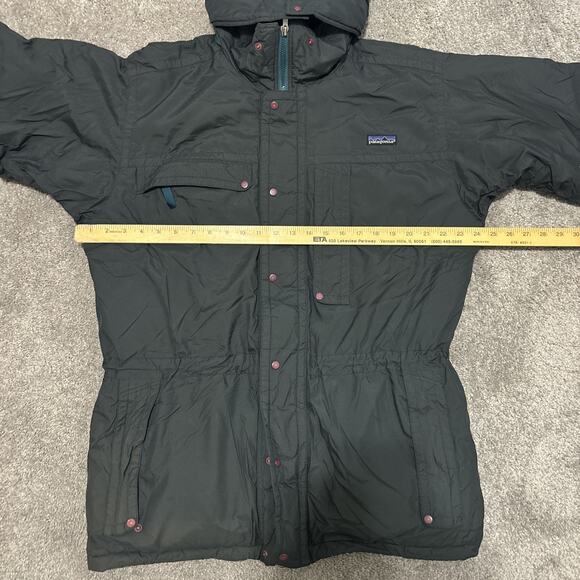 Vtg Patagonia DAS Rain Parka Green Purple Guide Jacket 90s Mens Small - Picture 4 of 5